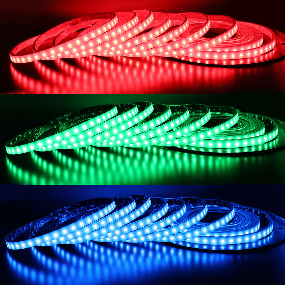 DC24V Ultra Long Waterproof Color Changing RGB Flexible LED Neon Light for Decorative Lighting